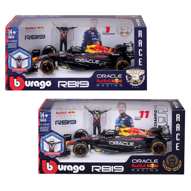 Автомодель с фигуркой - Red Bull Racing RB19 (1:24)
