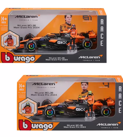 Автомодель с фигуркой - McLaren MCL38 (1:24) - 18-28040_1.jpg - № 1