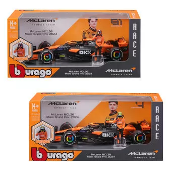 Автомодель с фигуркой - McLaren MCL38 (1:24)