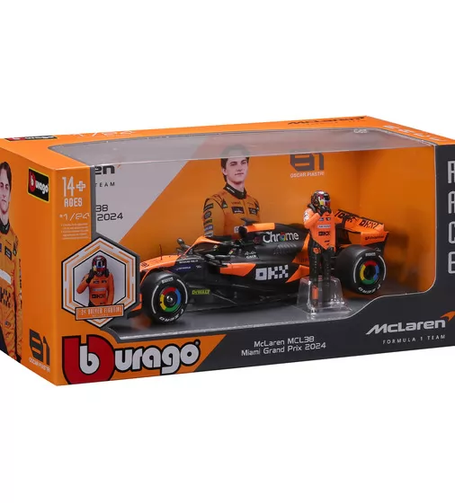 Автомодель с фигуркой - McLaren MCL38 (1:24) - 18-28040_12.jpg - № 12
