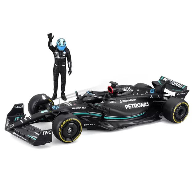 Автомодель с фигуркой - Mercedes-AMG F1 W14 E Performance (1:24)