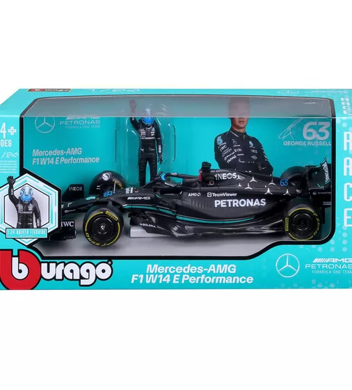 Автомодель с фигуркой - Mercedes-AMG F1 W14 E Performance (1:24) - 18-28037_11.jpg - № 11