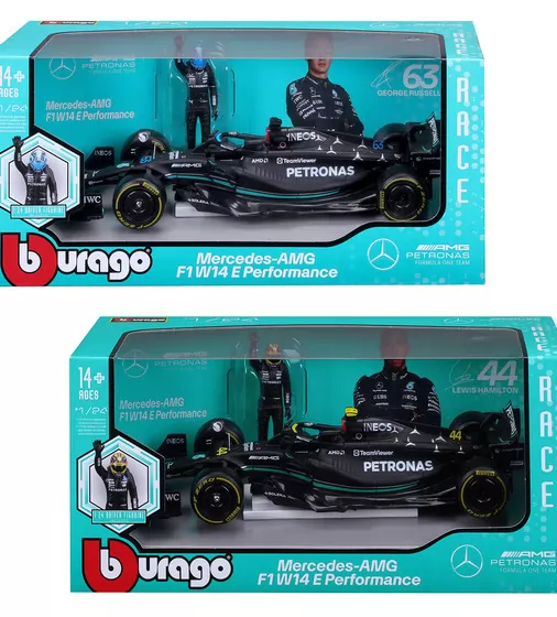 Автомодель с фигуркой - Mercedes-AMG F1 W14 E Performance (1:24) - 18-28037_1.jpg - № 1