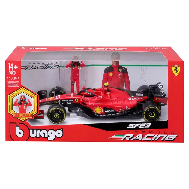 Автомодель с фигуркой - Ferrari SF-23 (1:24)
