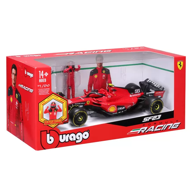 Автомодель с фигуркой - Ferrari SF-23 (1:24)