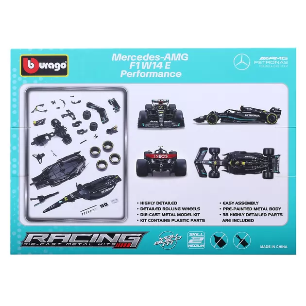 Авто-конструктор - Mercedes-AMG F1 W14 E Performance(1:24)(#44)