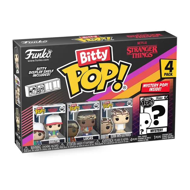 Набор игровых фигурок Bitty POP! - Дастин (4 фигурки в асс.)