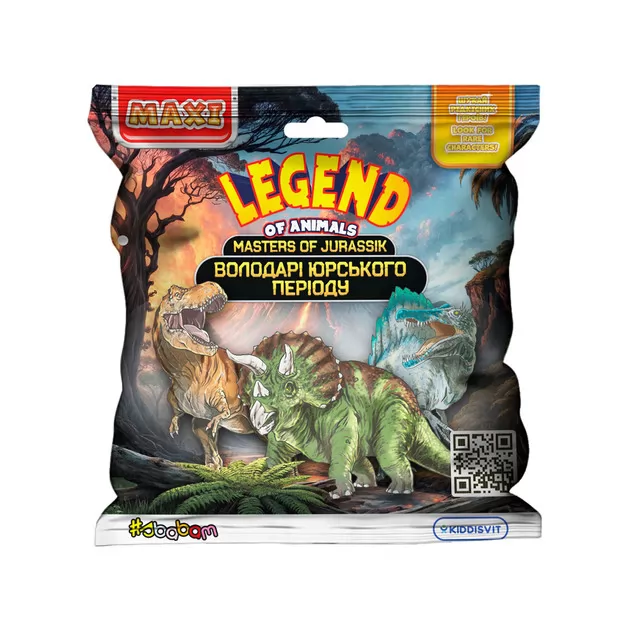 Дисплей стретч-игрушек серии Legend of animals Макси – Властелины Юрского периода (12 шт.)