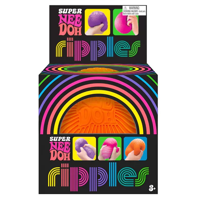 Игрушка-антистресс NeeDoh серии Super" – Яркие волны (оранжевый)"