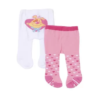 Колготки для куклы BABY BORN (розовые, белые)