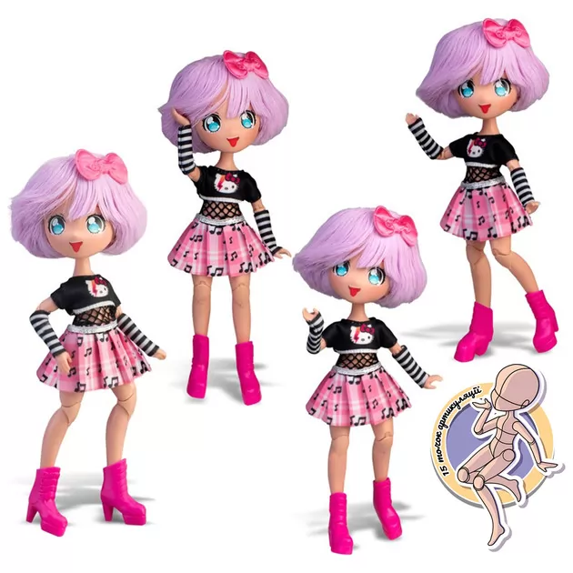 Кукла 4SF Manga Dolls серии Hello Kitty" – Тедди Рок"