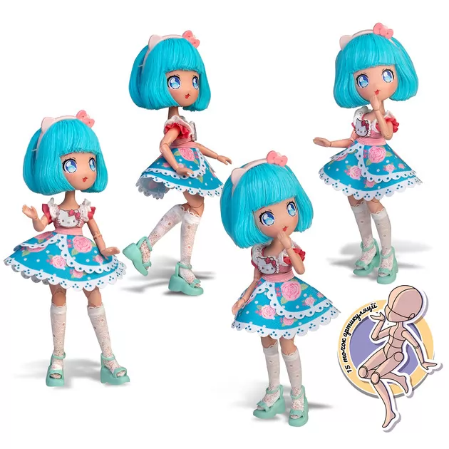Кукла 4SF Manga Dolls серии Hello Kitty" – Красотка Пинк"