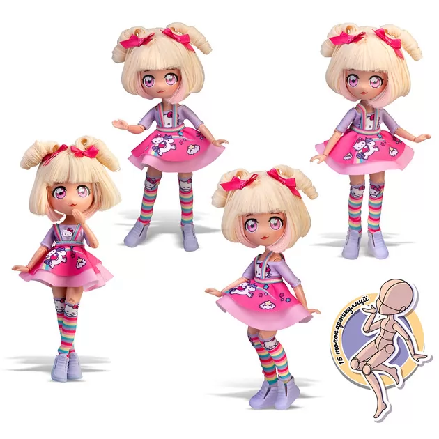 Кукла 4SF Manga Dolls серии Hello Kitty" – Конфетка-единорог"