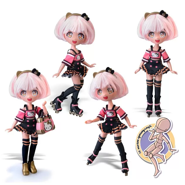 Игровой набор 4SF Manga Dolls серии Hello Kitty" – Золотая  Роллер Дива"