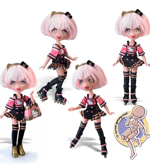 Игровой набор 4SF Manga Dolls серии Hello Kitty" – Золотая  Роллер Дива" - HKTF1000_4.jpg - № 4