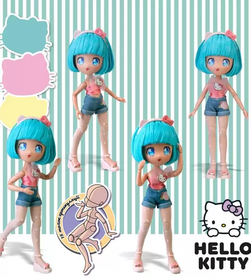Игровой набор 4SF Manga Dolls серии Hello Kitty" – Красотка Пинк на скутере" - HKTF3000_6.jpg - № 6