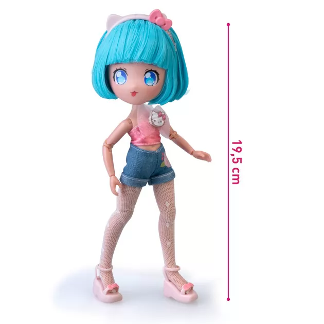 Игровой набор 4SF Manga Dolls серии Hello Kitty" – Красотка Пинк на скутере"