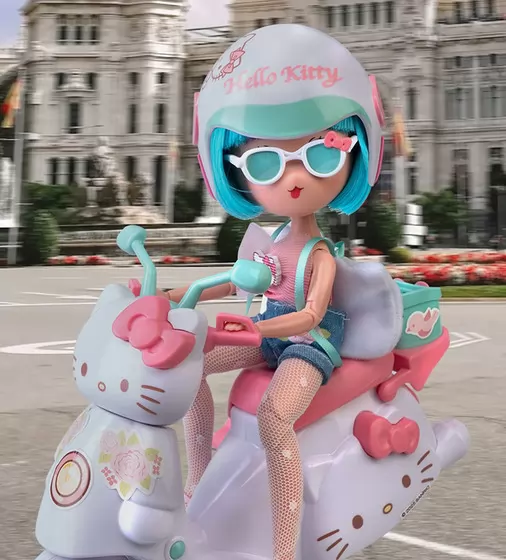 Игровой набор 4SF Manga Dolls серии Hello Kitty" – Красотка Пинк на скутере" - HKTF3000_8.jpg - № 8