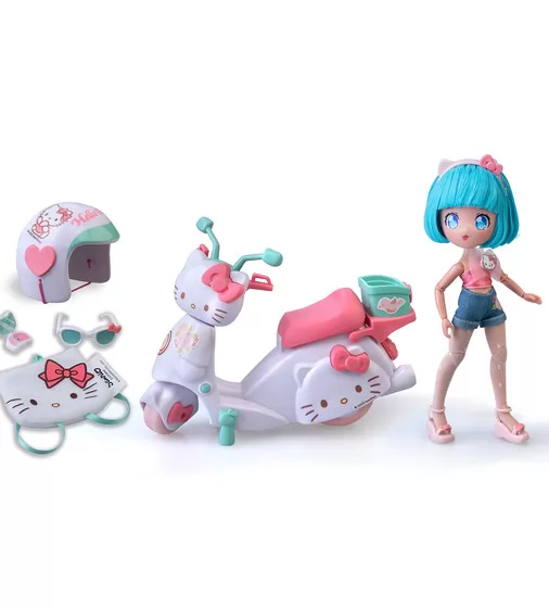 Игровой набор 4SF Manga Dolls серии Hello Kitty" – Красотка Пинк на скутере" - HKTF3000_2.jpg - № 2