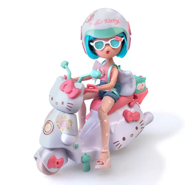 Игровой набор 4SF Manga Dolls серии Hello Kitty" – Красотка Пинк на скутере"