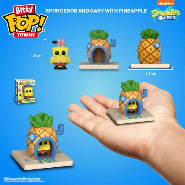 Набор фигурок Bitty Pop! Town - Губка Боб и его дом