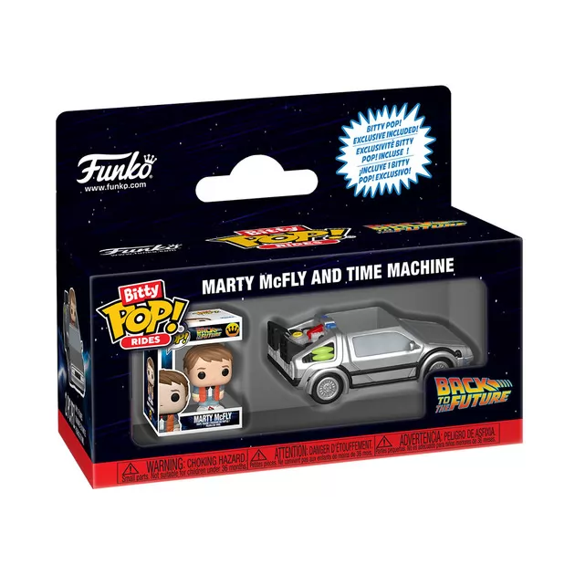 Набор фигурок Bitty Pop! Ride - Марти и машина времени