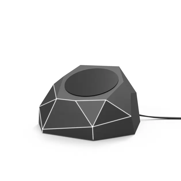 Беспроводное Зарядное Устройство Xoopar - Geo Dock (Черное С Белой Led-Подсветкой)