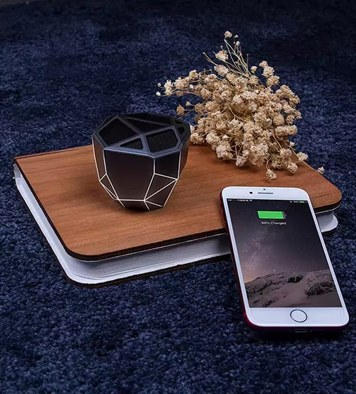 Акустика Xoopar - Geo Speaker (Черная С Белой Led-Подсветкой, Bluetooth,Моно) - XP81016.21WL_7.jpg - № 7