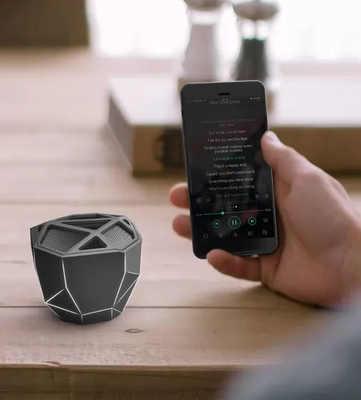 Акустика Xoopar - Geo Speaker (Черная С Белой Led-Подсветкой, Bluetooth,Моно) - XP81016.21WL_4.jpg - № 4