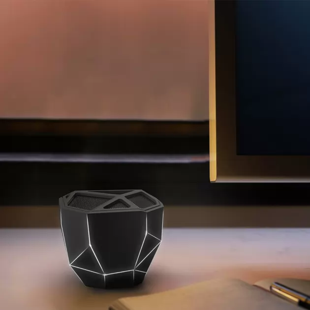 Акустика Xoopar - Geo Speaker (Черная С Белой Led-Подсветкой, Bluetooth,Моно)