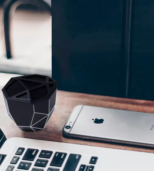 Акустика Xoopar - Geo Speaker (Черная С Белой Led-Подсветкой, Bluetooth,Моно) - XP81016.21WL_6.jpg - № 6