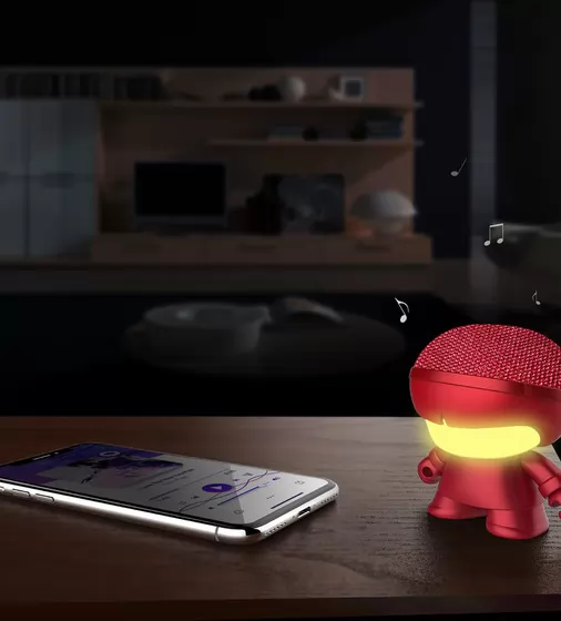 Акустика Xoopar - Mini Xboy (7,5 Cm, Красный Металлик, Bluetooth) - XBOY8100115М_3.jpg - № 3