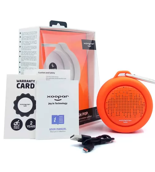 Влагозащищенная Акустика Xoopar – Splash Pop (Оранжевая, Sd Карта) - XP81008.20A_4.jpg - № 4