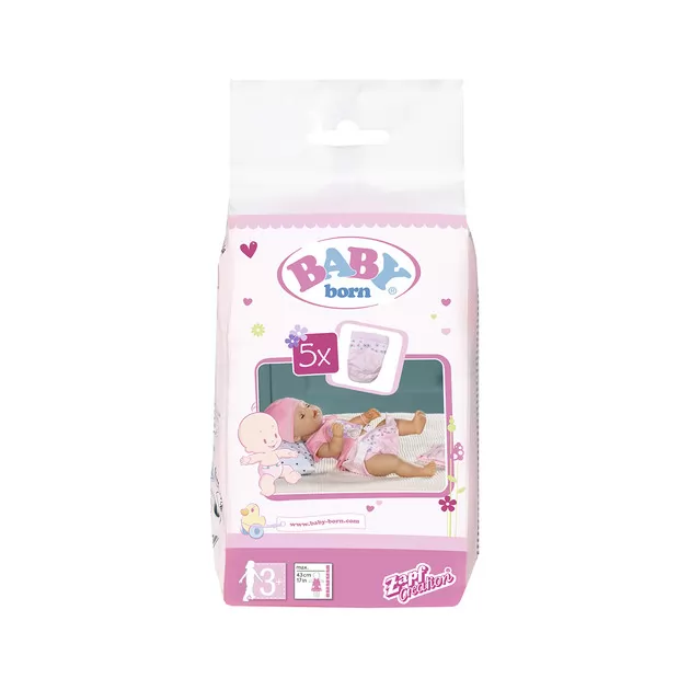 Подгузники Для Куклы Baby Born (В Наборе 5 Шт)