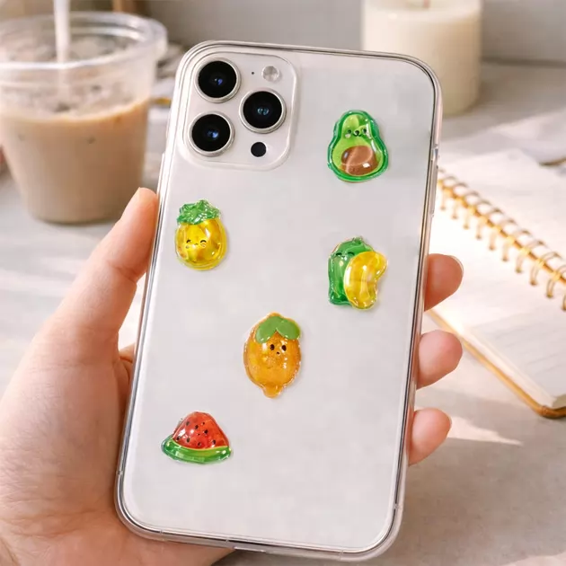 Zestaw naklejek 3D TIKI WIKI z serii &bdquo;Crystal&rdquo; &ndash; TIKI OWOCE