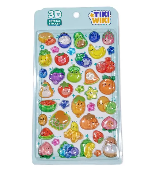 Zestaw naklejek 3D TIKI WIKI z serii &bdquo;Crystal&rdquo; &ndash; TIKI OWOCE - 51367_1.jpg - № 1