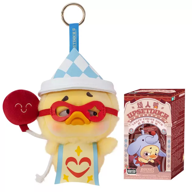 Kolekcjonerska miękka zabawka z zawieszką POP TOP 1983toys z serii &bdquo;Upset Duck &rdquo; &ndash; SHOW CYRKOWE