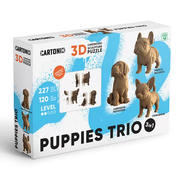 Puzzle 3D Trio szczeniak&oacute;w