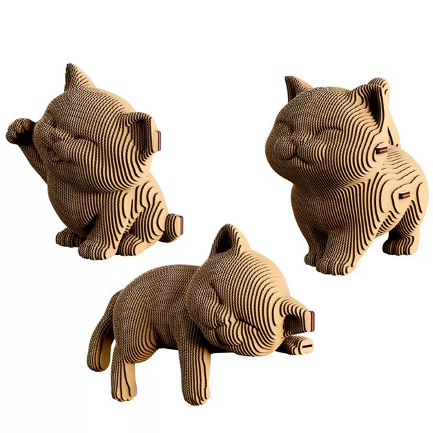 Puzzle 3D Trio kotk&oacute;w