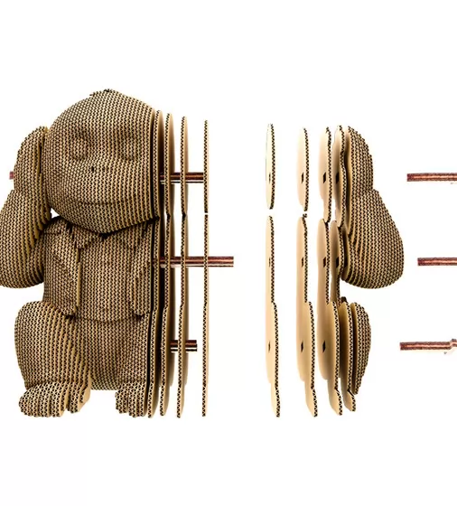 Puzzle 3D Trio małpek - CARTTRIOMONK_3.jpg - № 3