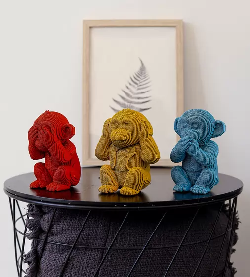 Puzzle 3D Trio małpek - CARTTRIOMONK_9.jpg - № 9