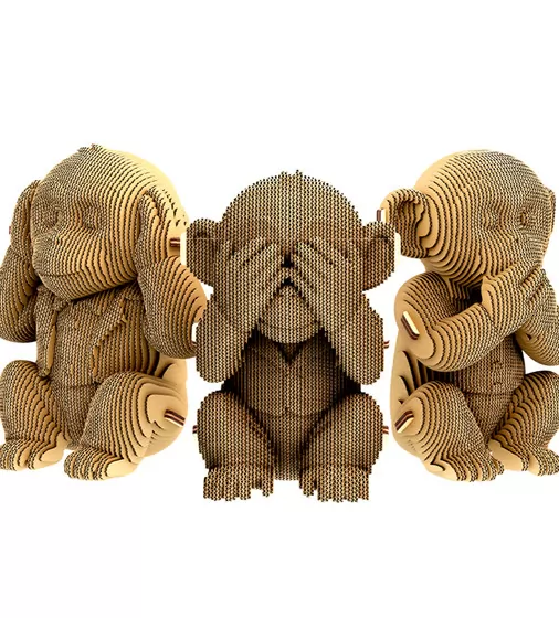 Puzzle 3D Trio małpek - CARTTRIOMONK_2.jpg - № 2