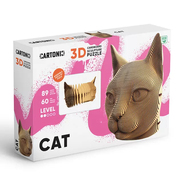 Puzzle 3D Kot
