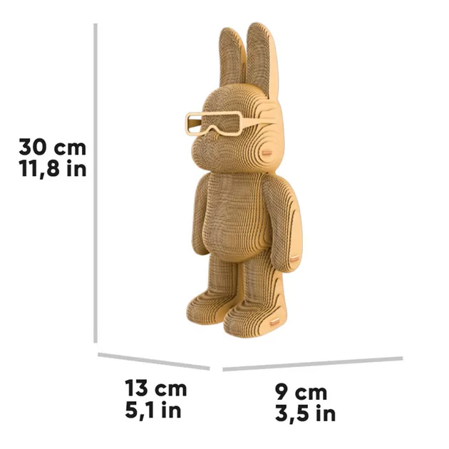 Puzzle 3D Artystyczny kr&oacute;liczek
