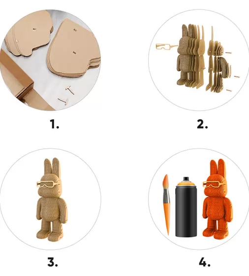 Puzzle 3D Artystyczny kr&oacute;liczek - CARTARTBUNN_5.jpg - № 5