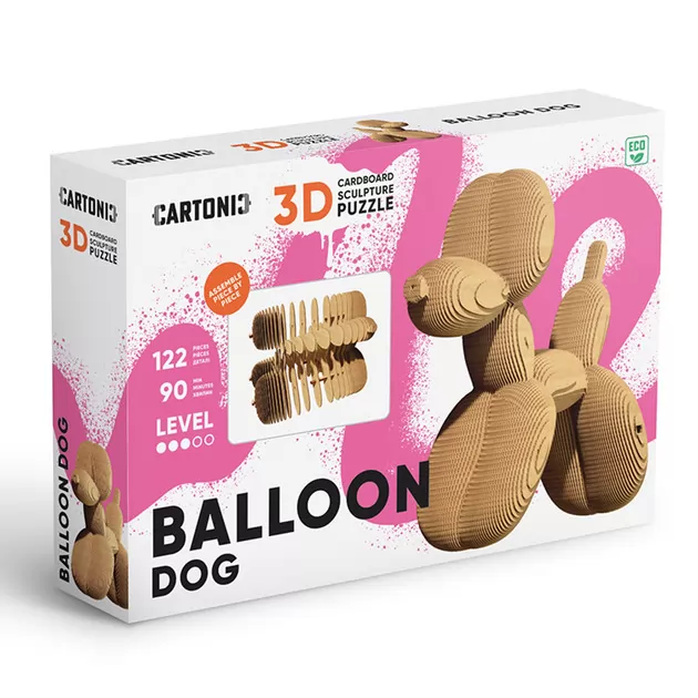 Puzzle 3D Balonowy pies