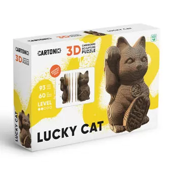 Puzzle 3D Szczęśliwy kot