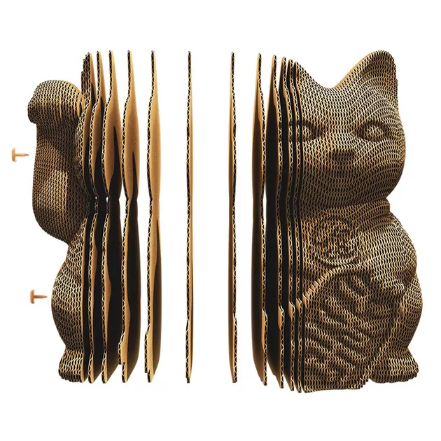 Puzzle 3D Szczęśliwy kot