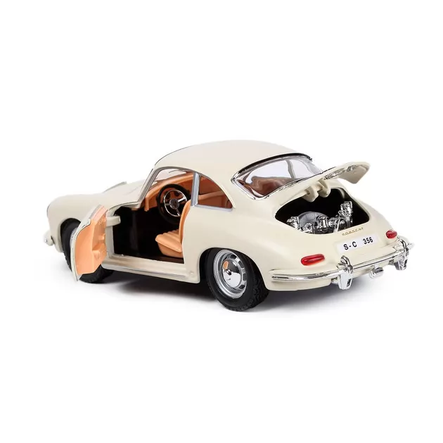 Автомодель - Porsche 356B (1961) (ассорти слоновая кость, красный, 1:24)