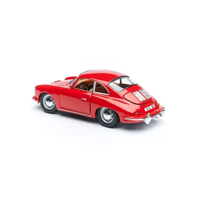 Автомодель - Porsche 356B (1961) (ассорти слоновая кость, красный, 1:24)